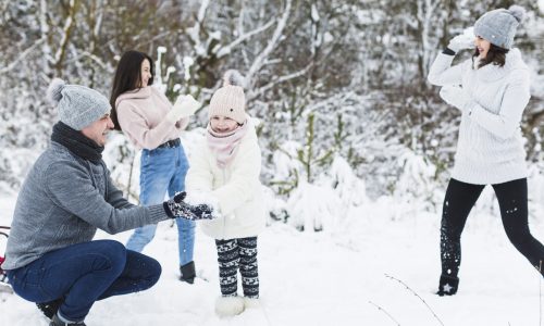 loving-family-playing-snowballs-countryside